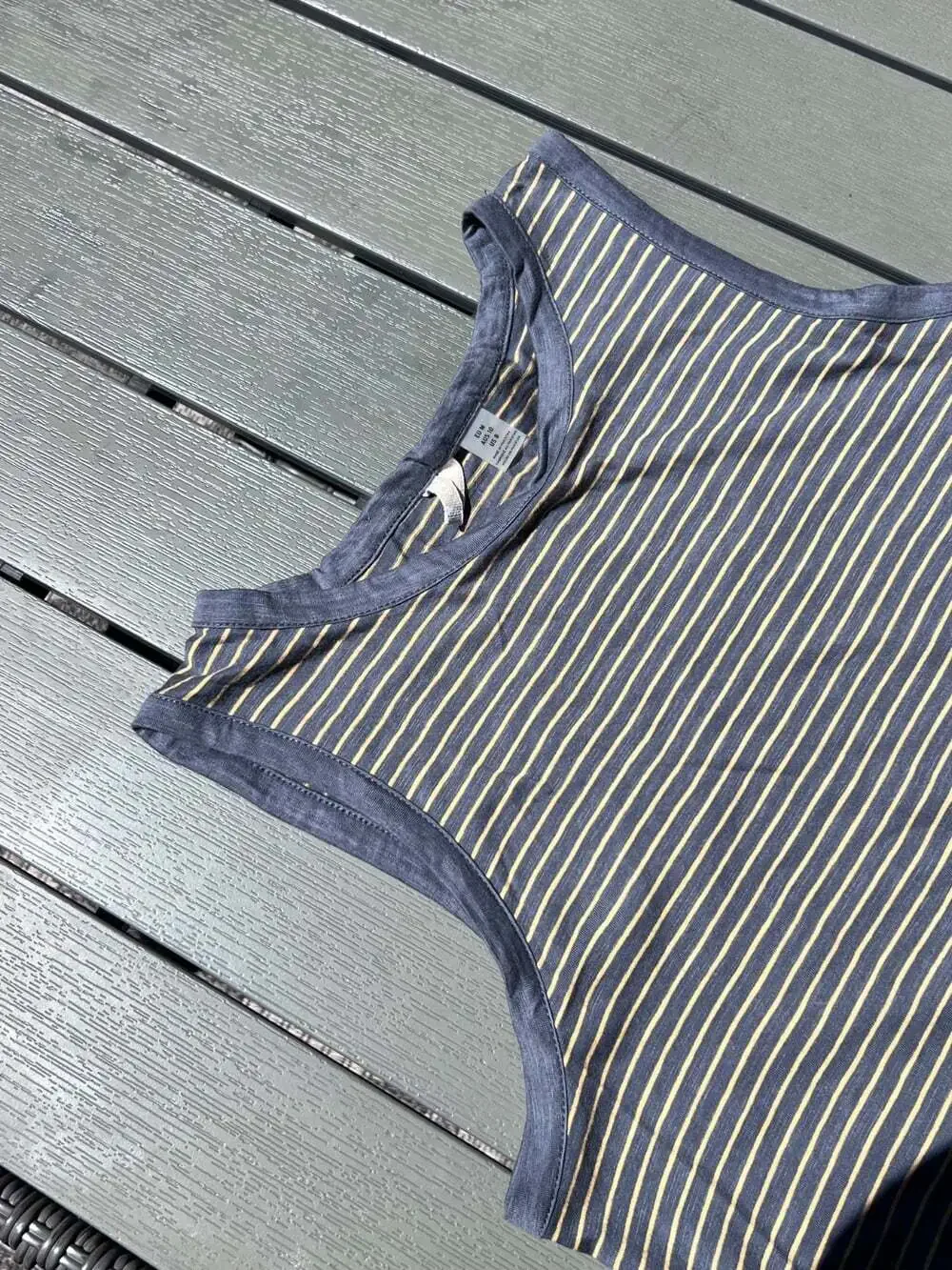 Roxy NWT Striped Tank Dress Blue White Sleeveless Casual Beach Cover Up Medium